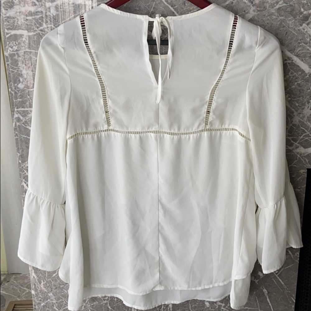 ASOS Layered Flowy Off-White/Cream Top - Picture 4 of 8